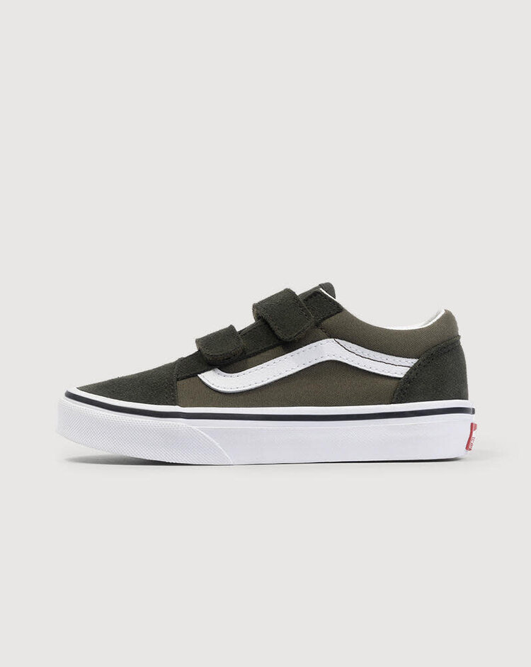 VANS VANS Little Kids Old Skool V Shoe Obsidian Fern Green