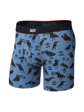 SAXX SAXX Vibe Xtra Soft Comfort Boxer Brief Fly Protect The Nuts Blue Horizon Ptn