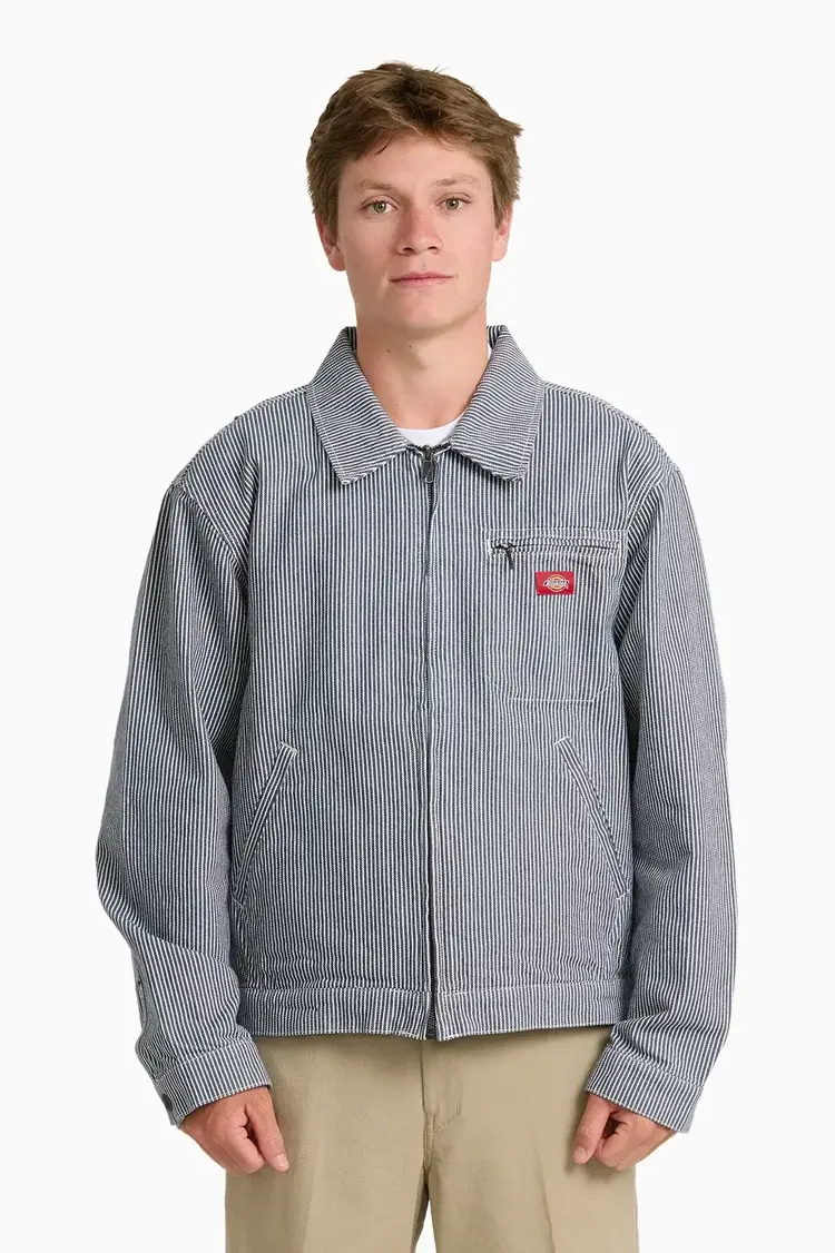 DICKIES DICKIES Mens Hickory Painter Jacket Retro Indigo