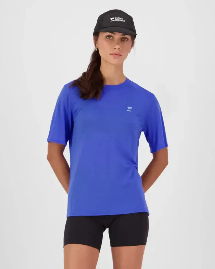 MONS ROYALE MONS ROYALE Aero Ultralight Merino T Shirt Ultramarine
