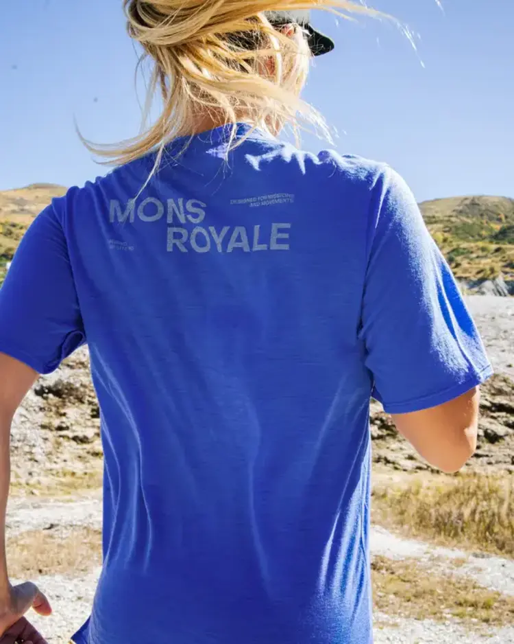 MONS ROYALE MONS ROYALE Aero Ultralight Merino T Shirt Ultramarine