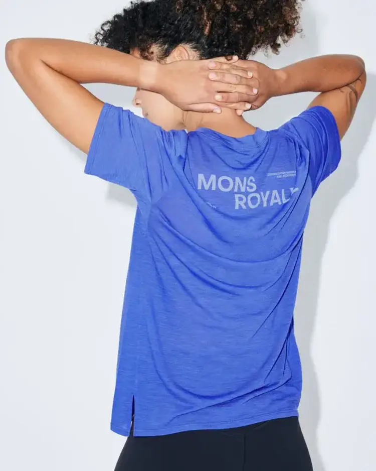 MONS ROYALE MONS ROYALE Aero Ultralight Merino T Shirt Ultramarine