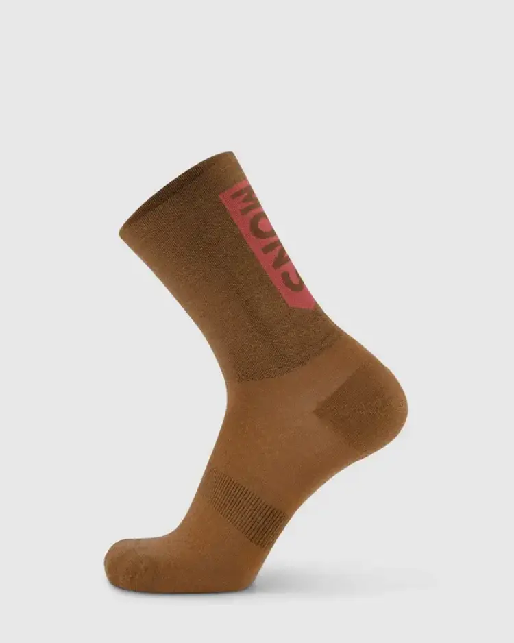 MONS ROYALE MONS ROYALE Atlas Merino Crew Sock Toffee