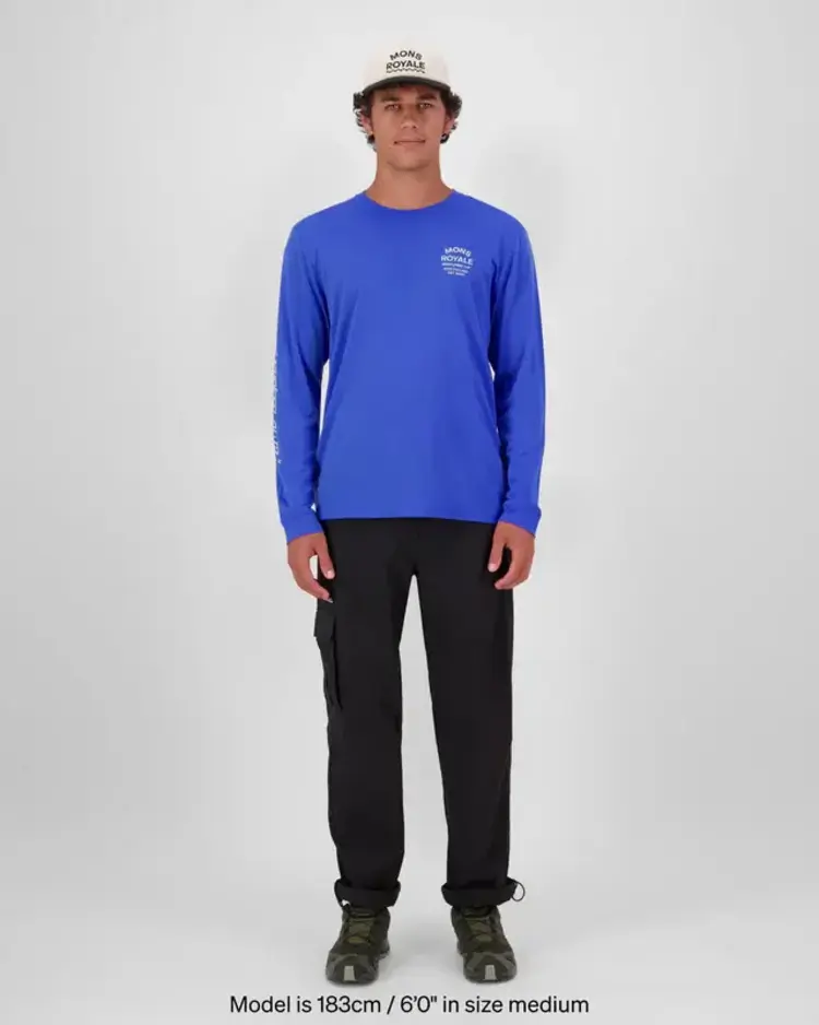 MONS ROYALE MONS ROYALE Icon Merino Long Sleeve Ultramarine