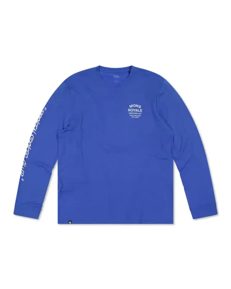 MONS ROYALE MONS ROYALE Icon Merino Long Sleeve Ultramarine