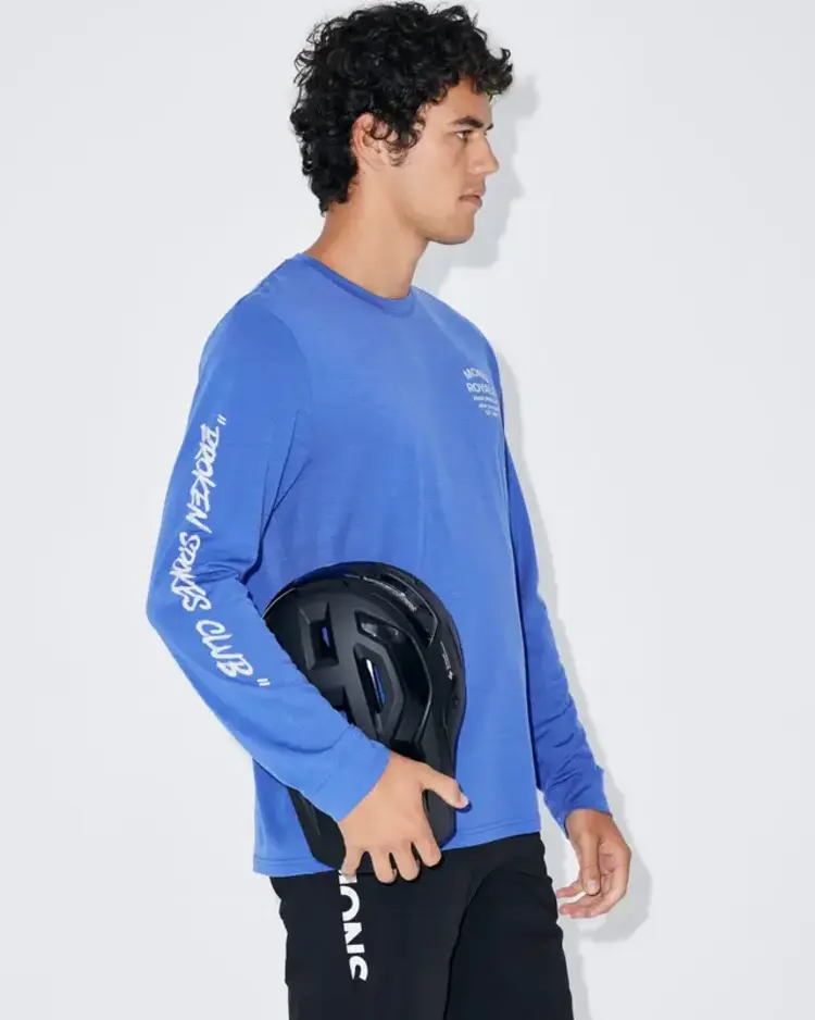 MONS ROYALE MONS ROYALE Icon Merino Long Sleeve Ultramarine