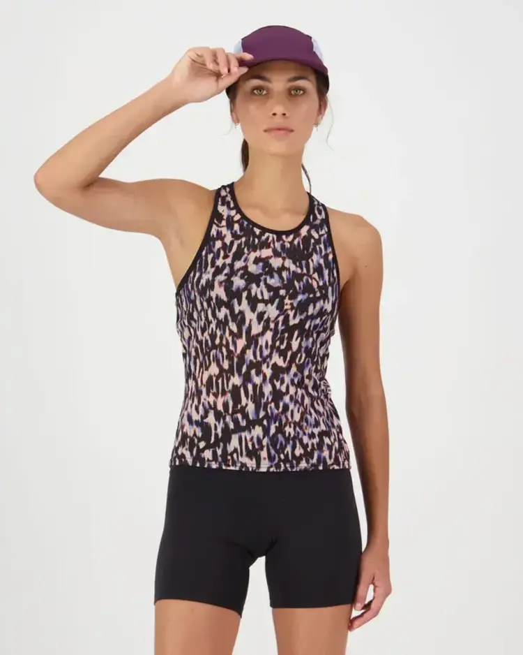 MONS ROYALE MONS ROYALE Bella Merino Tank Rock Leopard / Black