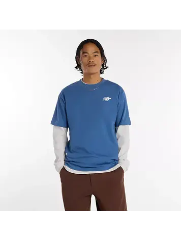 NEW BALANCE NEW BALANCE Numeric Small Logo Tee Blue