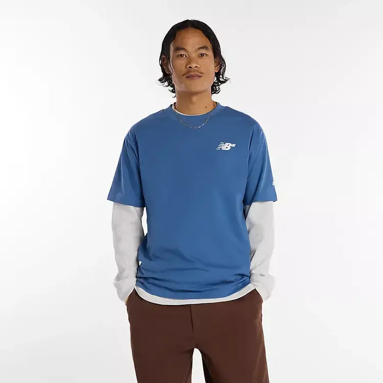 NEW BALANCE NEW BALANCE Numeric Small Logo Tee Blue