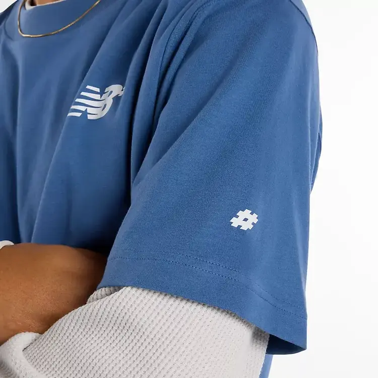 NEW BALANCE NEW BALANCE Numeric Small Logo Tee Blue
