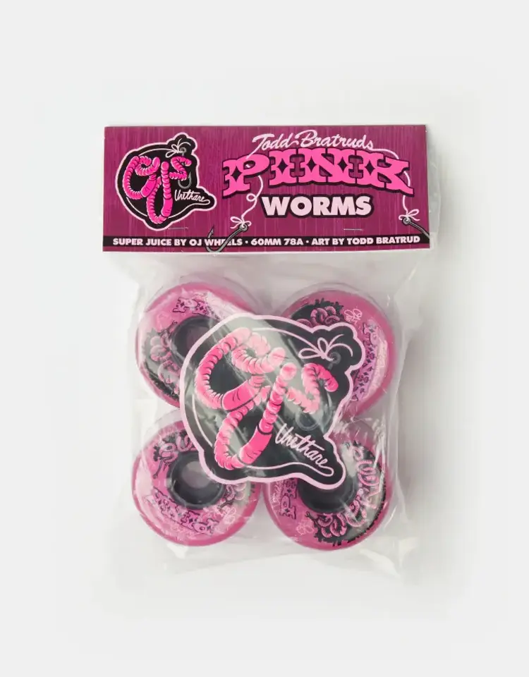 OJS WHEELS Pink Worms Super Juice Pnk 78A 60Mm