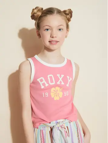 ROXY ROXY Girls' Collegiate Arch Tank Plumeria