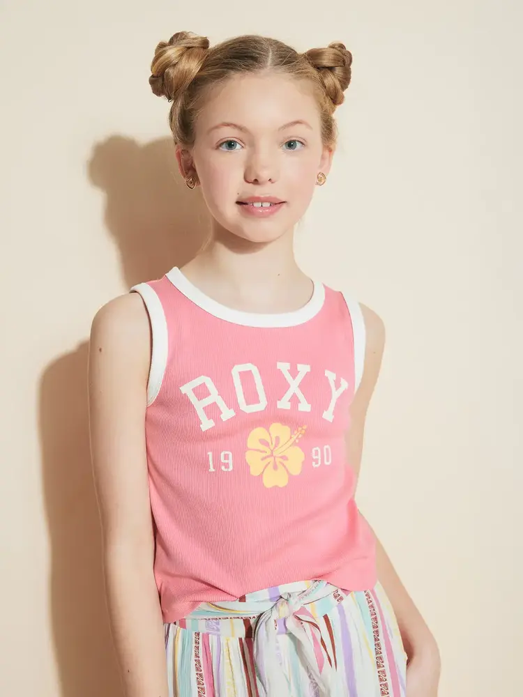 ROXY ROXY Girls' Collegiate Arch Tank Plumeria