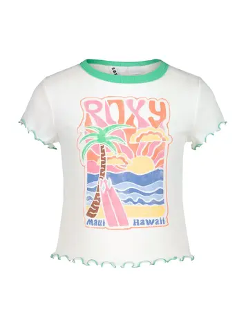 ROXY ROXY Girls' Ocean Poster Baby Tee Meadow