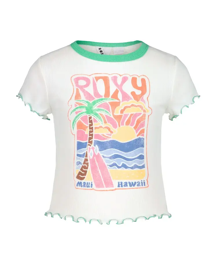 ROXY ROXY Girls' Ocean Poster Baby Tee Meadow
