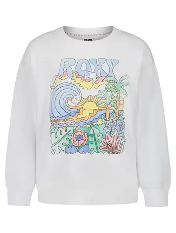 ROXY ROXY Girls' Nature Oversized Crew Coconut Milk