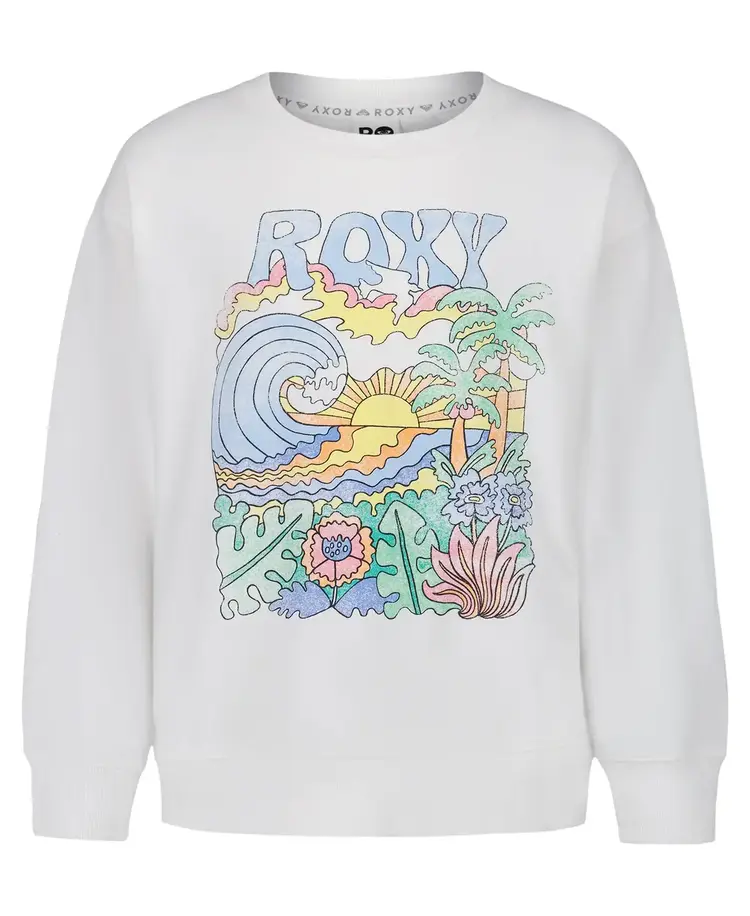 ROXY ROXY Girls' Nature Oversized Crew Coconut Milk
