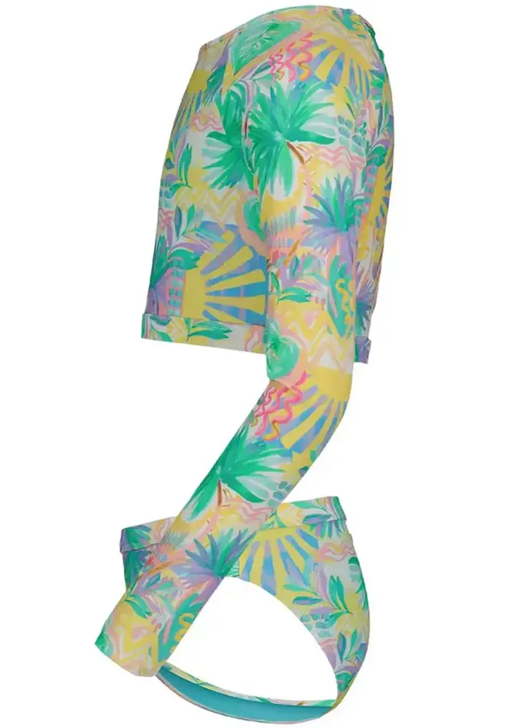ROXY ROXY Girls' Palm Sun Crop Rg Set Blue Radiance