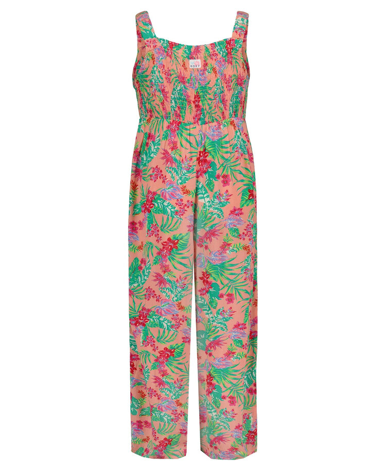 ROXY ROXY Girls' Coastal Breeze Jumpsuit Peach Pink