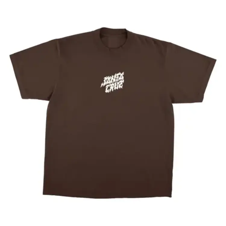 SANTA CRUZ SANTA CRUZ T-Shirt Razor Dot Center Mocha