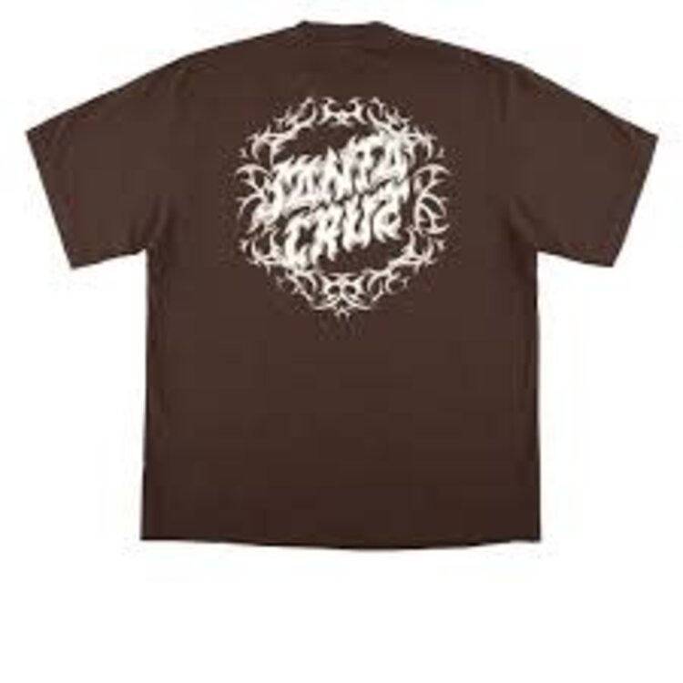 SANTA CRUZ SANTA CRUZ T-Shirt Razor Dot Center Mocha