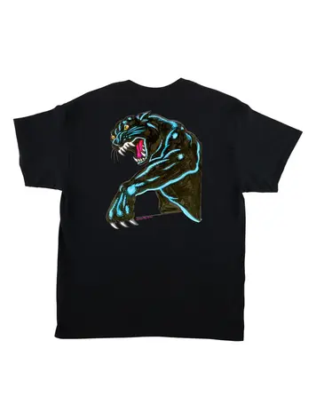 SANTA CRUZ SANTA CRUZ T-Shirt Natas Sketch Panther Black