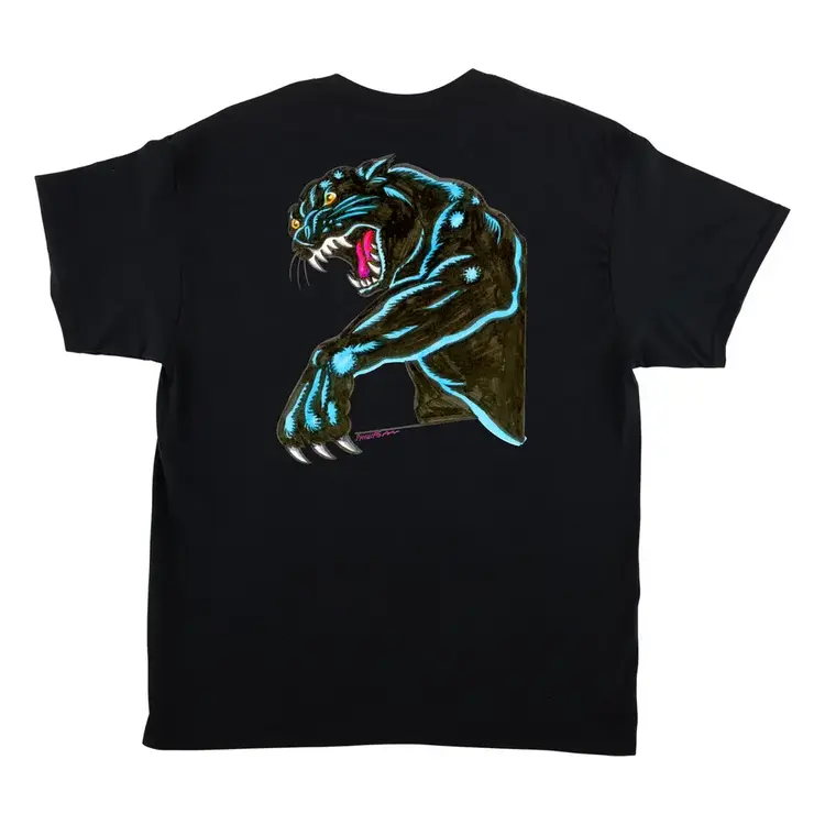 SANTA CRUZ SANTA CRUZ T-Shirt Natas Sketch Panther Black