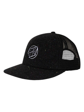 SANTA CRUZ SANTA CRUZ Trucker Hat Cruz Embroidered Black Speckle