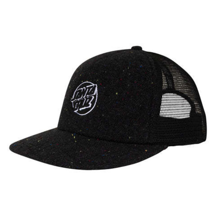 SANTA CRUZ SANTA CRUZ Trucker Hat Cruz Embroidered Black Speckle