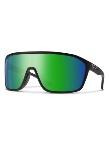 SMITH SMITH Boomtown Matte Black Chromapop Polarized Green Mirror