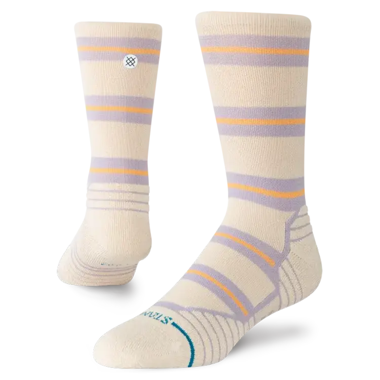 STANCE STANCE Wo Athl Beam Stripe Mid Crew Oatmeal