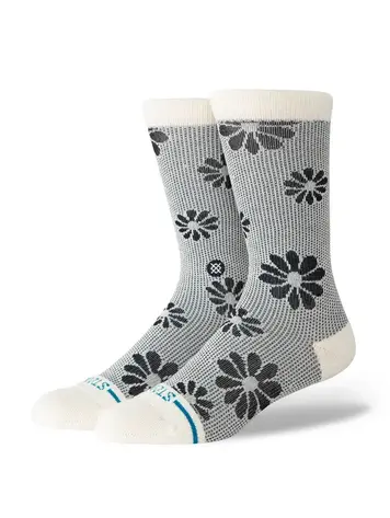 STANCE STANCE Wo Floral Stitch Crew Ivory