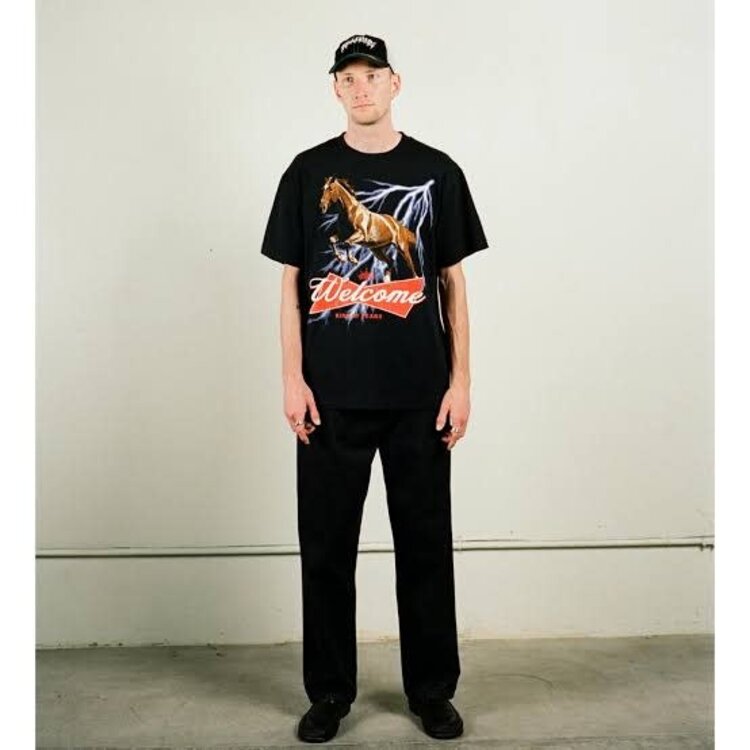 WELCOME WELCOME King Of Fears Black Tee