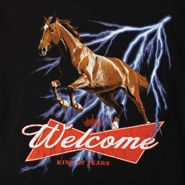WELCOME WELCOME King Of Fears Black Tee