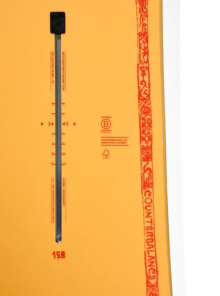 BURTON BURTON Counterbalance Camber Snowboard Sun Glow