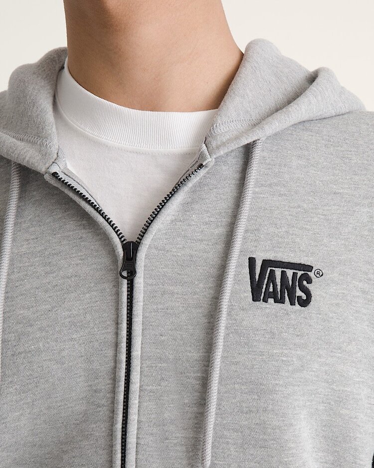 VANS VANS Stretch Logo Full Zip Cement Heather