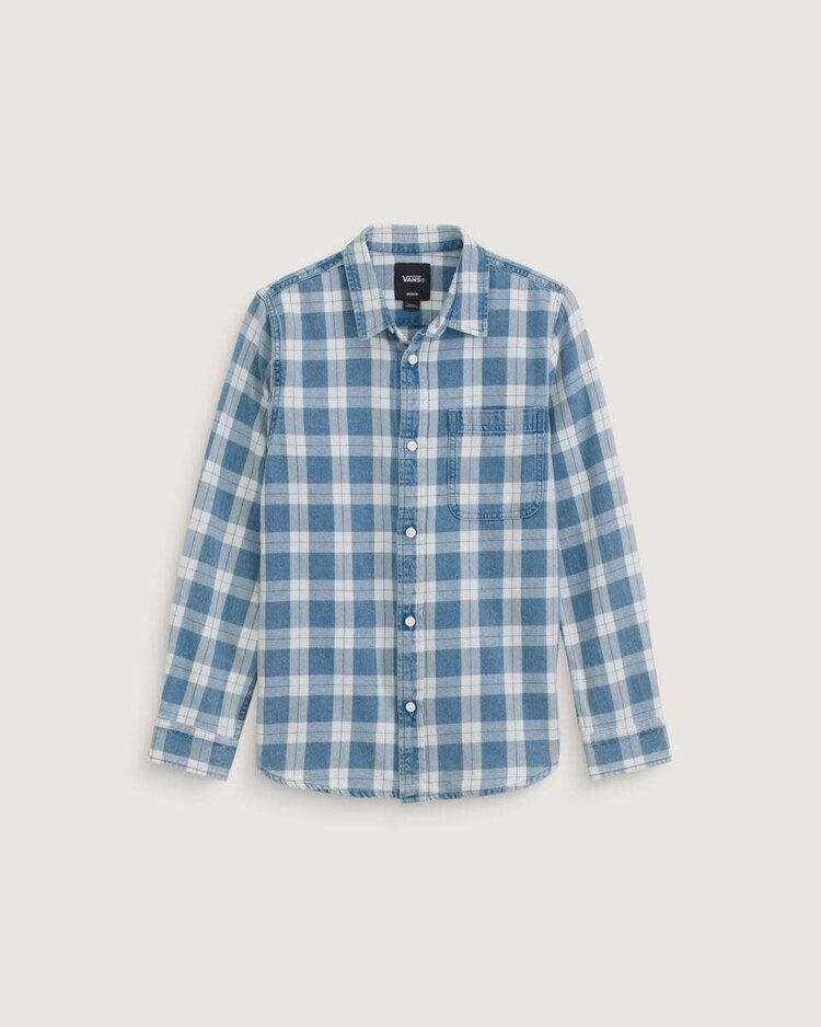 VANS VANS Lawson Vintage Indigo Long Sleeve Shirt Bleach Indigo