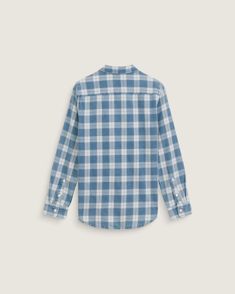 VANS VANS Lawson Vintage Indigo Long Sleeve Shirt Bleach Indigo