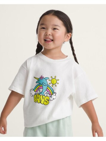 VANS VANS Flippercorn Short Sleeve Tee Marshmallow