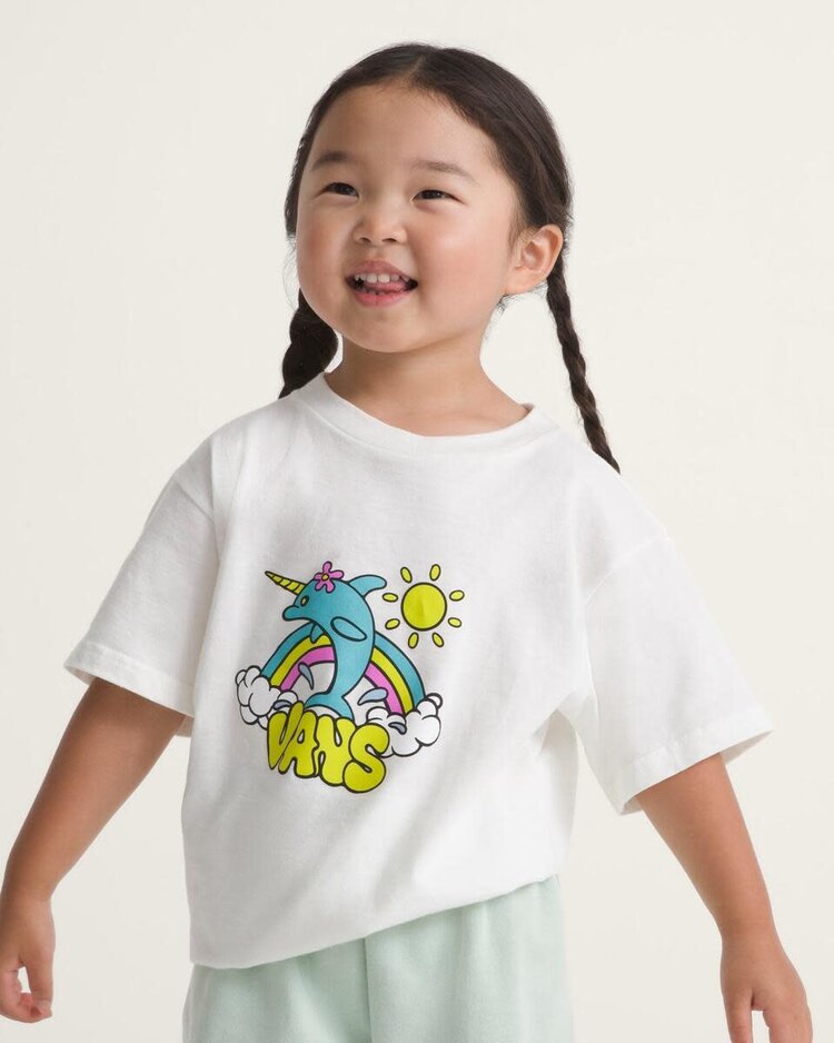 VANS VANS Flippercorn Short Sleeve Tee Marshmallow