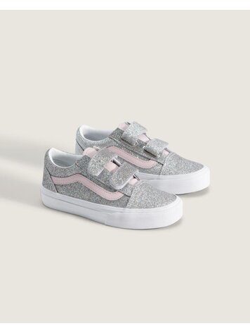 VANS VANS Old Skool™ V Glitter Silver Pale Petal