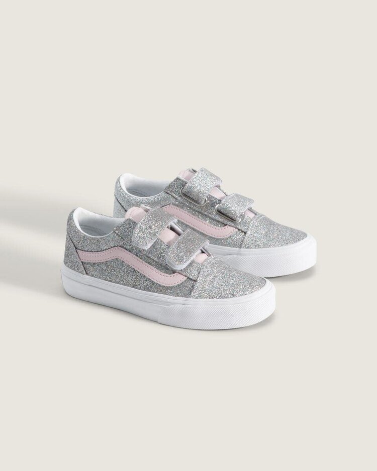 VANS VANS Old Skool™ V Glitter Silver Pale Petal