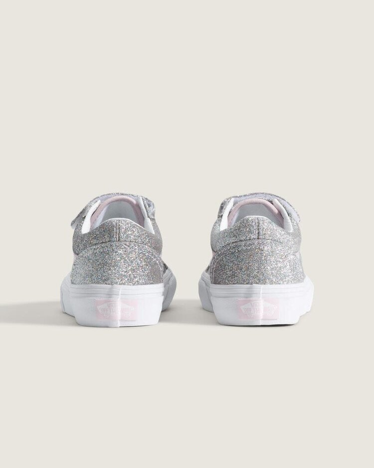 VANS VANS Old Skool™ V Glitter Silver Pale Petal