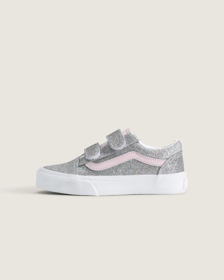VANS VANS Old Skool™ V Glitter Silver Pale Petal