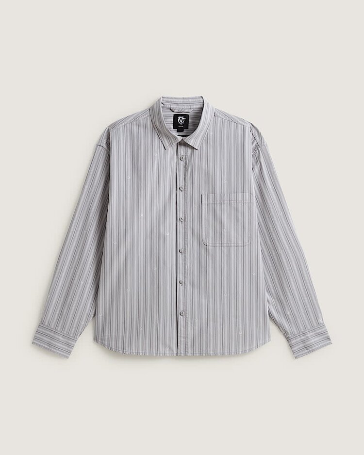 VANS VANS Vans® X Rowan Stripe Long Sleeve Woven Light Grey
