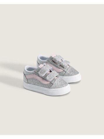 VANS VANS Old Skool™ V Glitter Silver Pale Petal