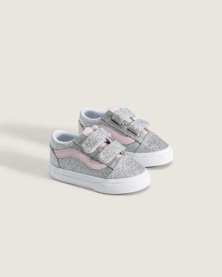 VANS VANS Old Skool™ V Glitter Silver Pale Petal