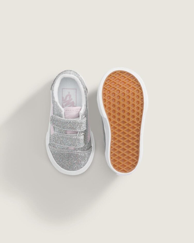 VANS VANS Old Skool™ V Glitter Silver Pale Petal