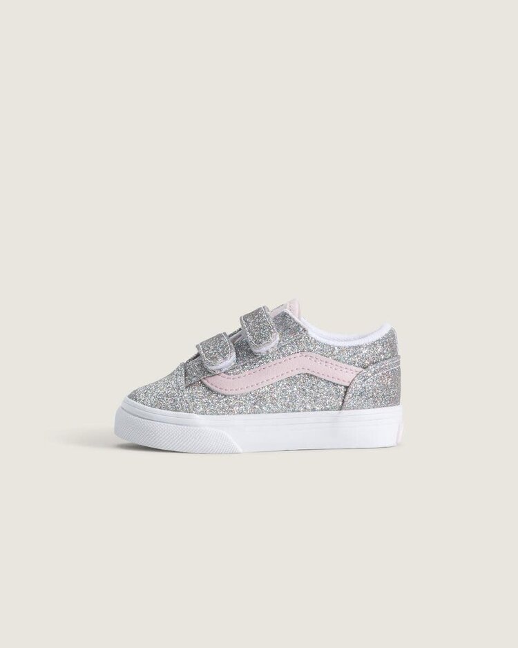 VANS VANS Old Skool™ V Glitter Silver Pale Petal