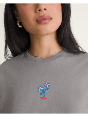 VANS VANS Hand Drawn Floral Short Sleeve Tee Pewter